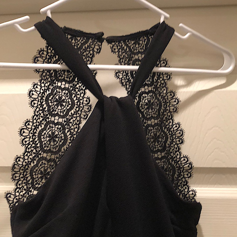 Black Lace Romper